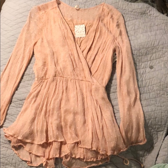 Free People Long Sleeve Mini Dress - Picture 5 of 8